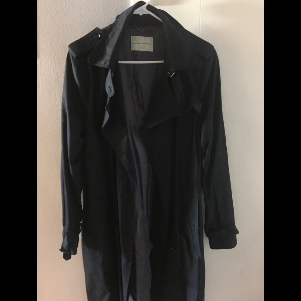 Banana Republic black trench coat